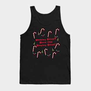 Candy Cane Holly Wreath Tank Top